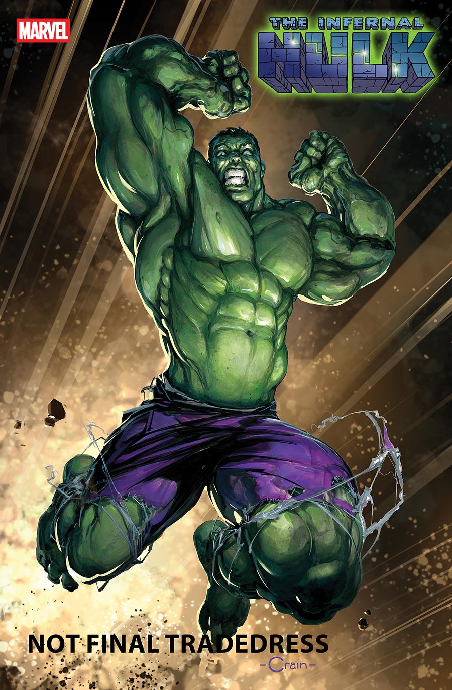 Infernal Hulk #3 Cover B Variant Clayton Crain Cover