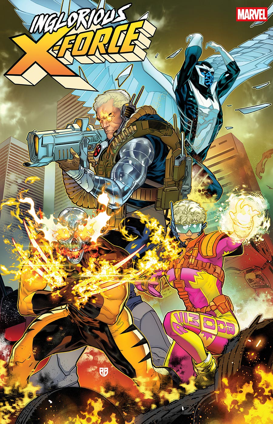 Inglorious X-Force #1 Cover A Regular Jacen Burrows Cover (Shadows Of Tomorrow Tie-In)
