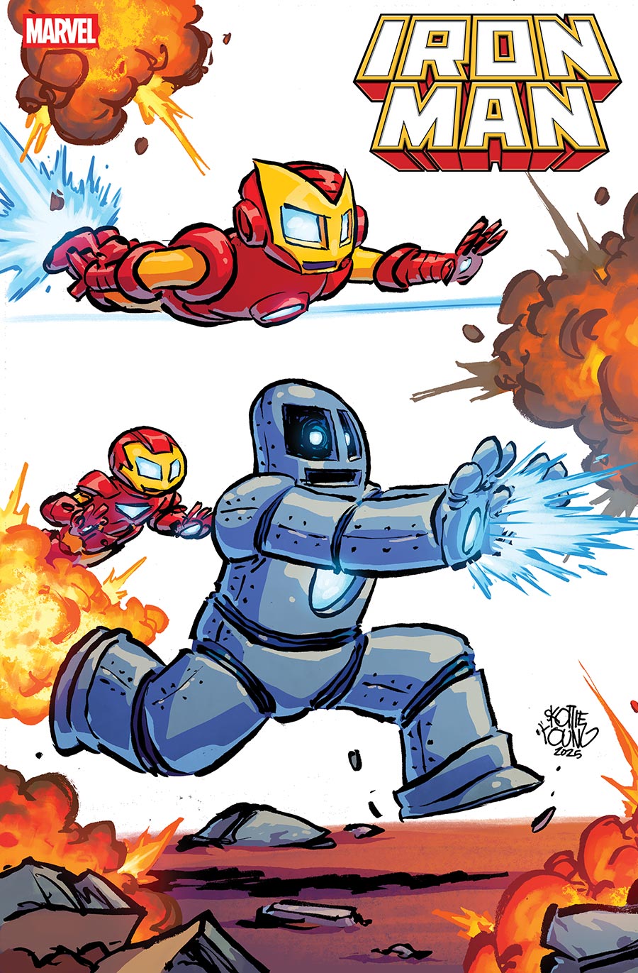 Iron Man Vol 8 #1 Cover B Variant Skottie Young 4-Part Connecting Cover