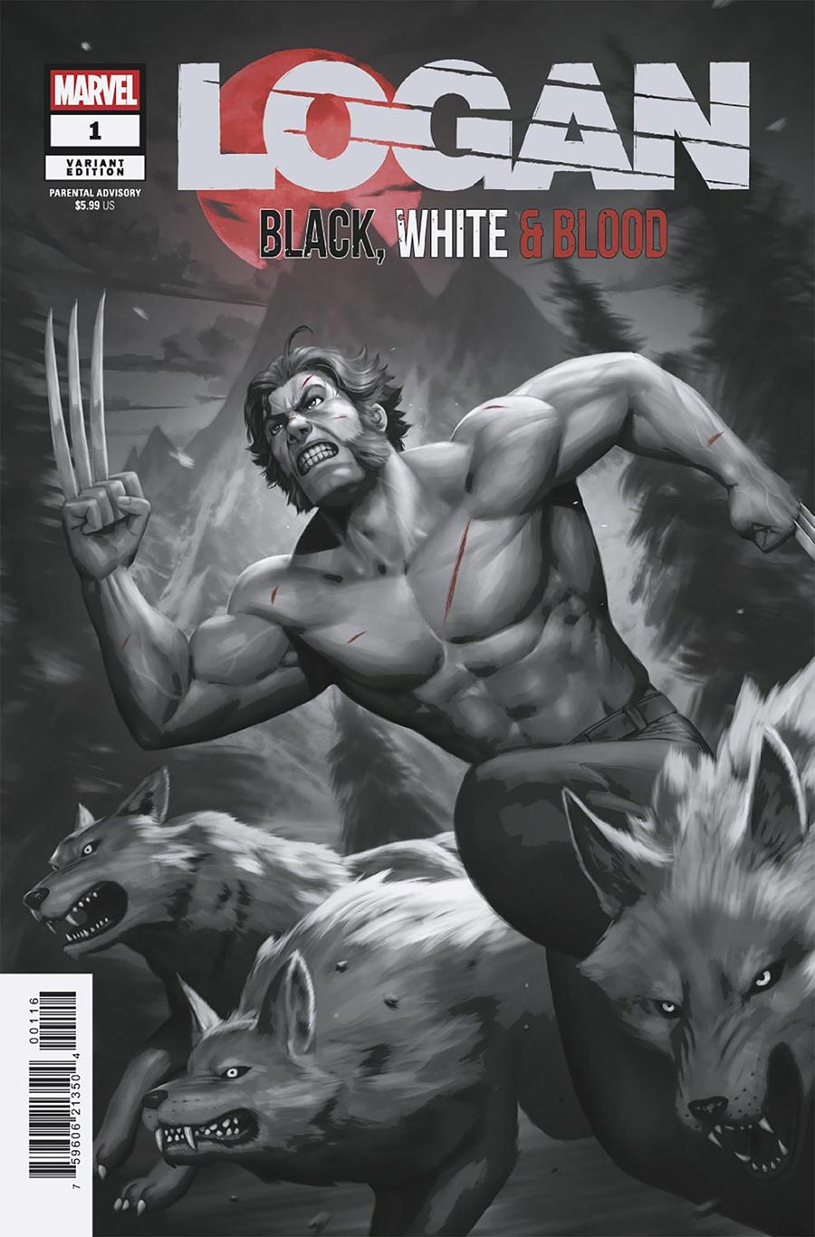 Logan Black White & Blood #1 Cover D Incentive Woo-Chul Lee Variant Cover