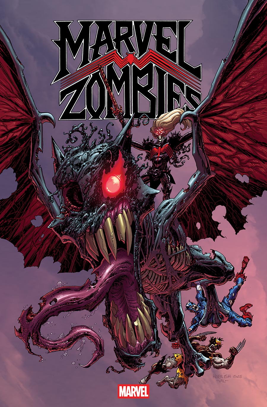 Marvel Zombies Red Band #5 Cover B Variant Scott Koblish Retro Zombie Cover With Polybag