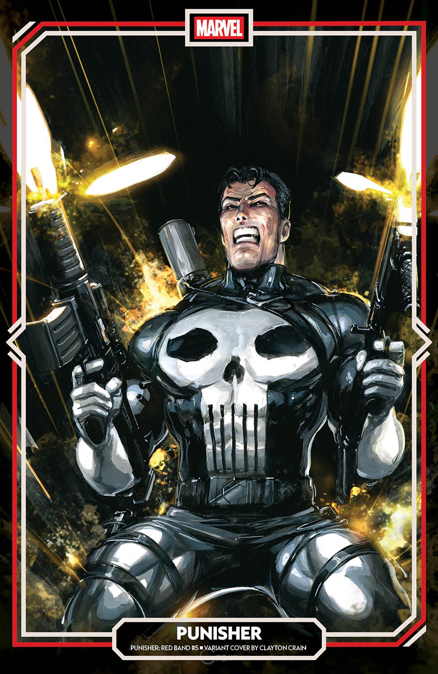 Punisher Red Band #5 Cover B Variant Clayton Crain Cover With Polybag