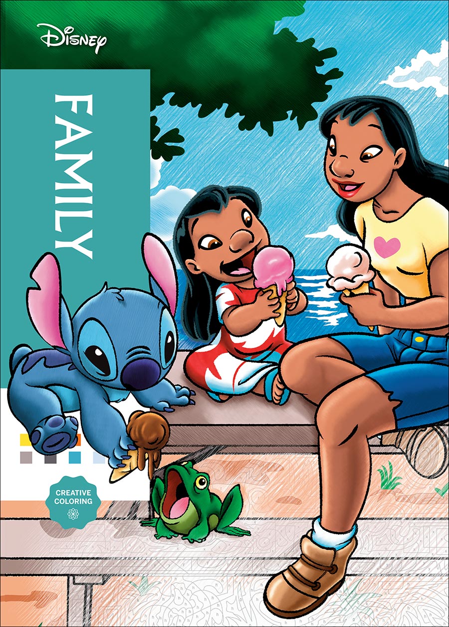 Disney Mystery Coloring Family A Color By Number Book TP