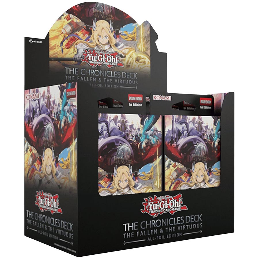 Yu-Gi-Oh The Chronicles The Fallen & The Virtuous All-Foil Deck Display (8-Count)