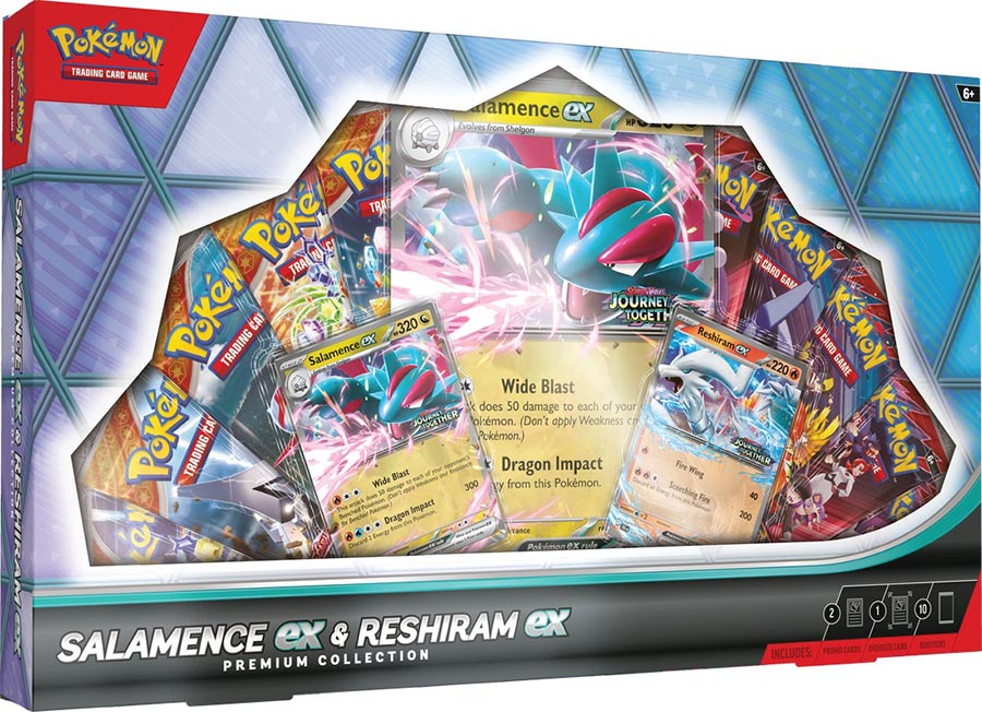 Pokemon TCG Salamence Ex & Reshiram Ex Premium Collection