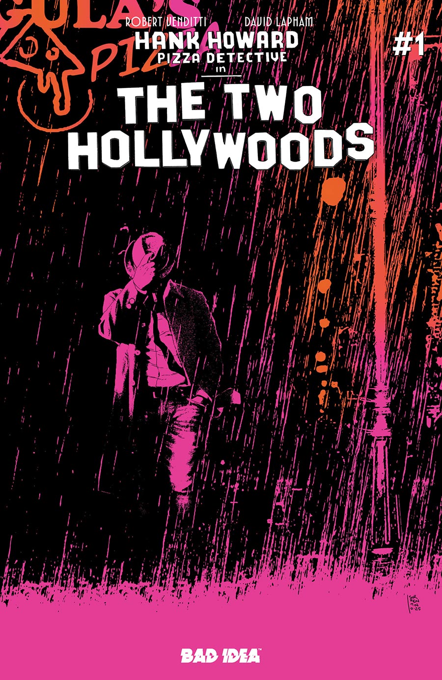 Hank Howard Pizza Detective The Two Hollywoods #1 Cover C Variant Andrea Sorrentino Cover
