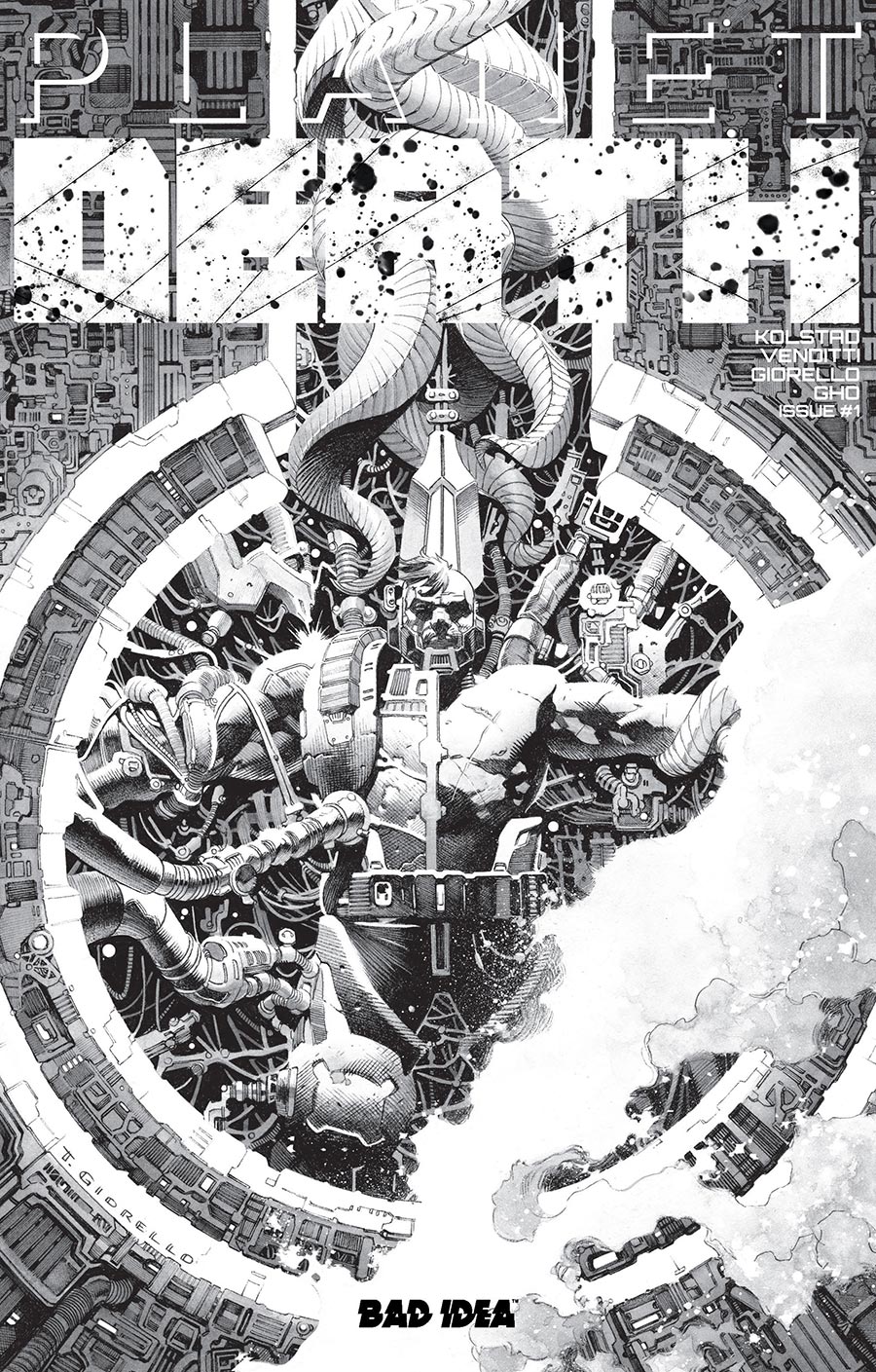 Planet Death Planet-Sized Edition #1 Cover B Variant Tomas Giorella Black & White Cover