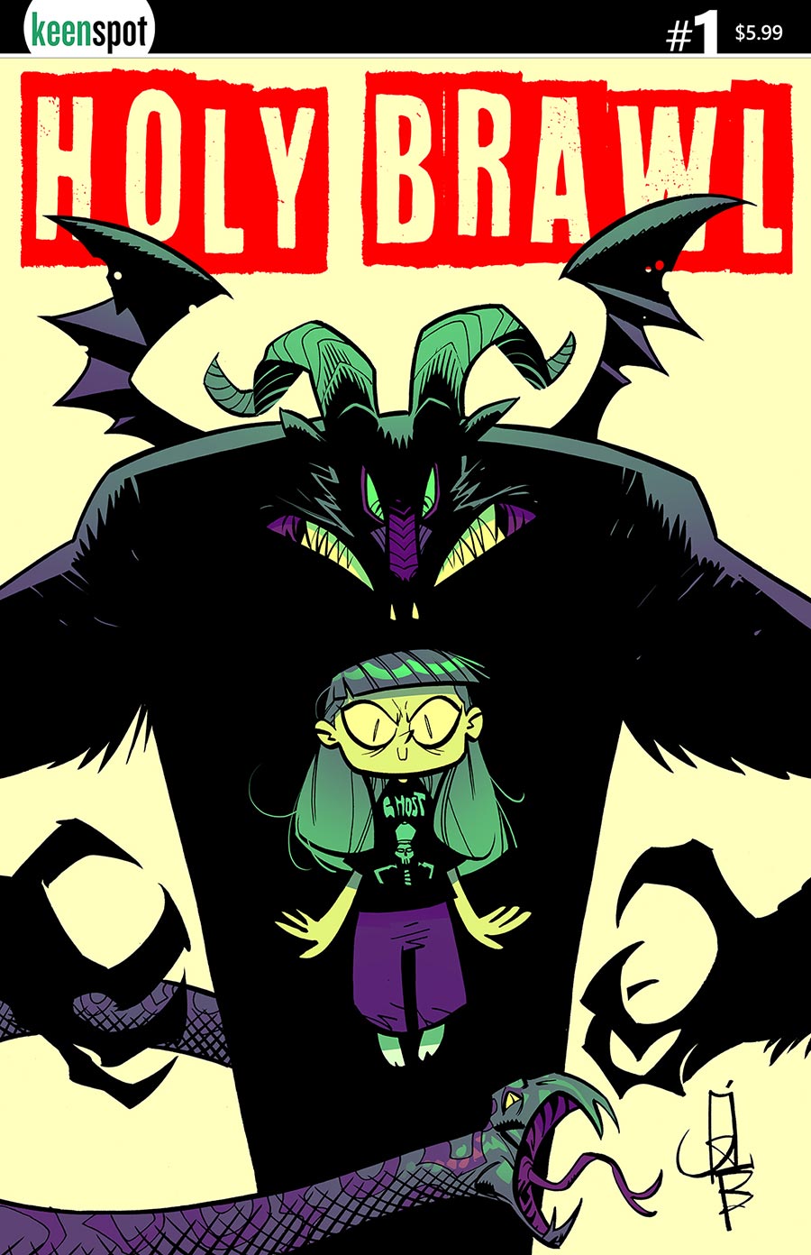 Holy Brawl #1 Cover A Regular Athila Fabbio Yellow Cover