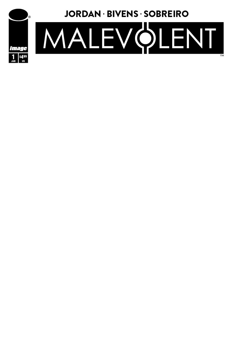 Malevolent #1 Cover F Variant Blank Cover