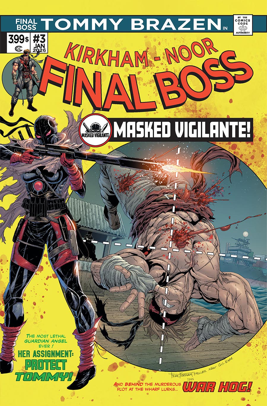 Final Boss #3 Cover F Incentive Tyler Kirkham 1970s Gold Foil Variant Cover