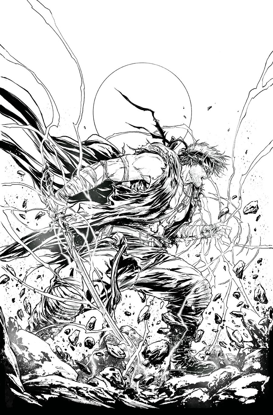 Final Boss #3 Cover G Incentive Raymond Gay Black & White Virgin Foil Cover