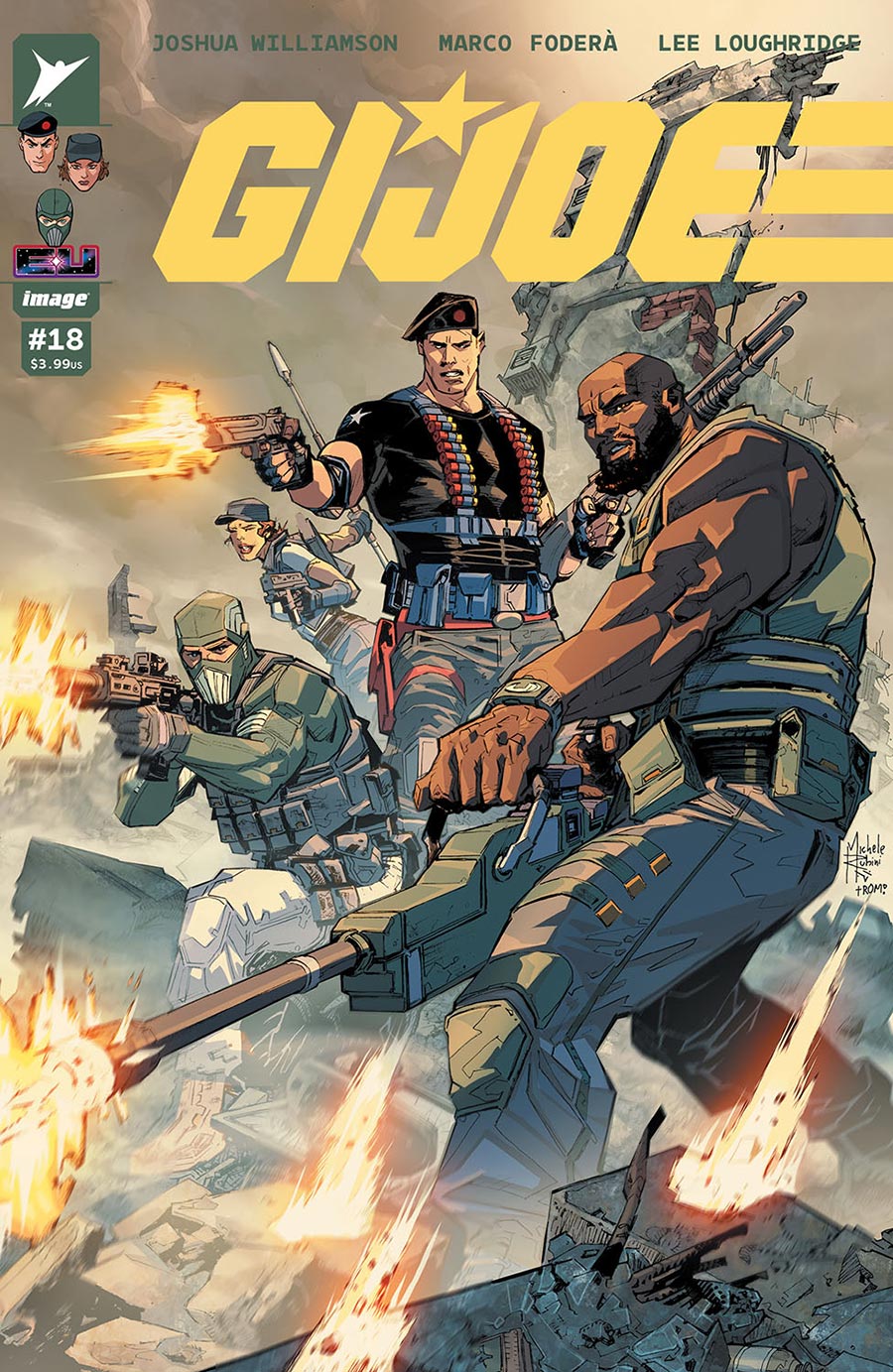 GI Joe Vol 10 #18 Cover E Incentive Michele Rubini & Romulo Fajardo Jr Variant Cover