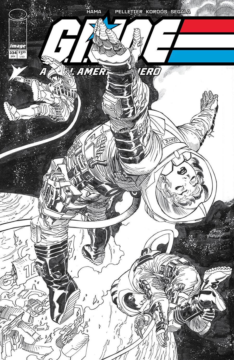 GI Joe A Real American Hero #324 Cover B Variant Andy Kubert Black & White Cover