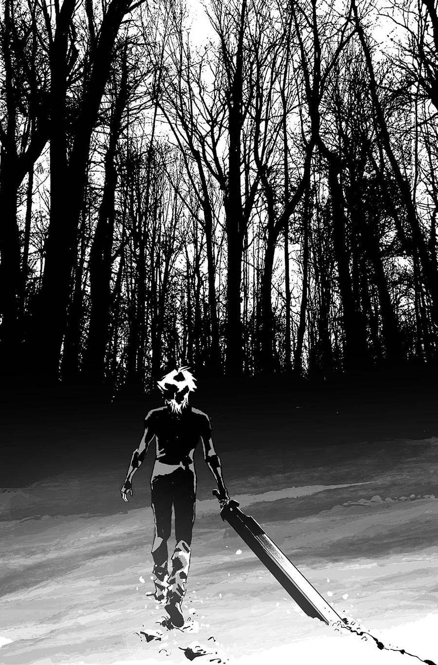 Lost Fantasy #7 Cover C Incentive Luca Casalanguida Black & White Virgin Cover