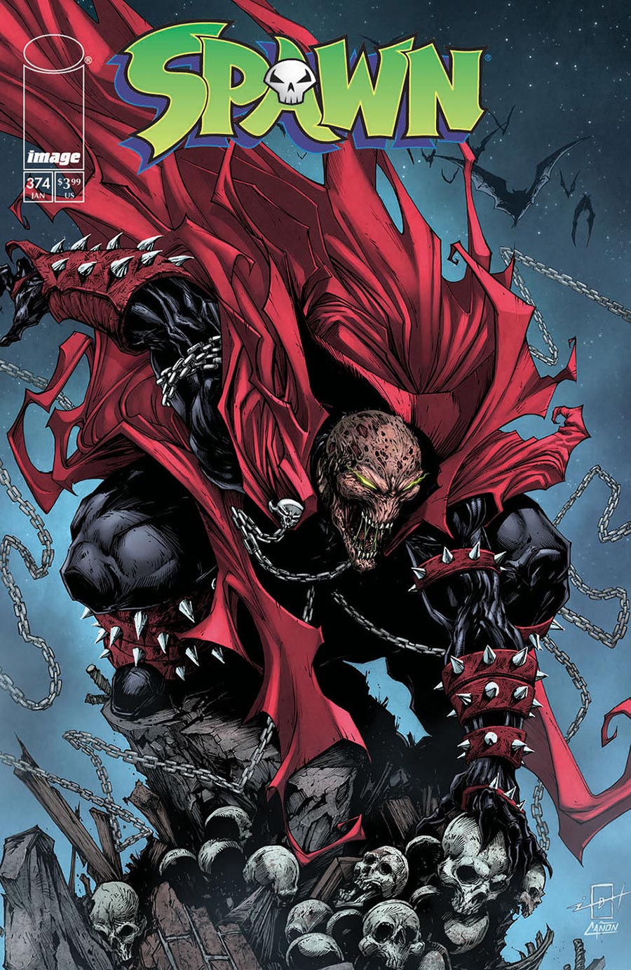 Spawn #374 Cover B Variant Jonathan Uribe Cover