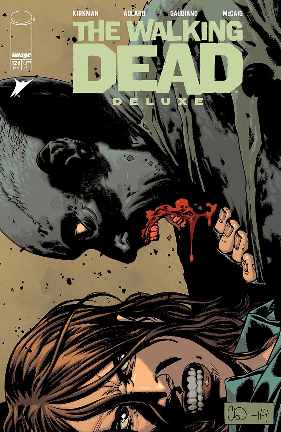 Walking Dead Deluxe #128 Cover B Variant Charlie Adlard & Dave McCaig Cover