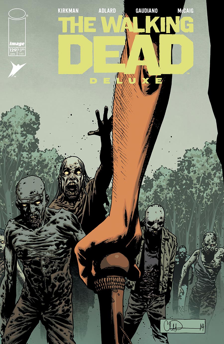 Walking Dead Deluxe #129 Cover B Variant Charlie Adlard & Dave McCaig Cover