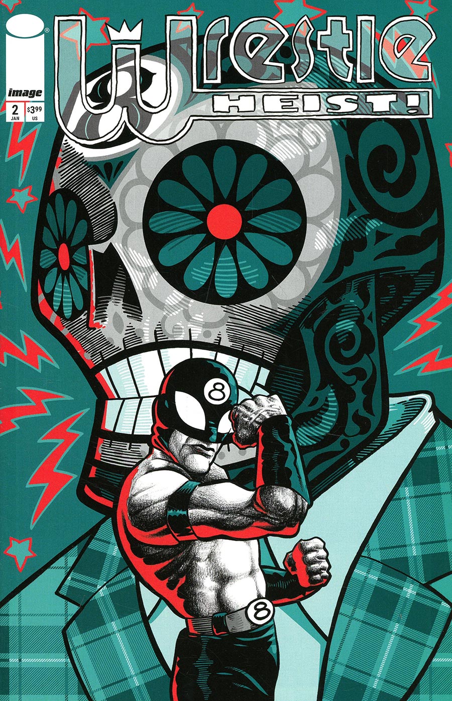 Wrestle Heist #2 Cover B Incentive J Gonzo Variant Cover