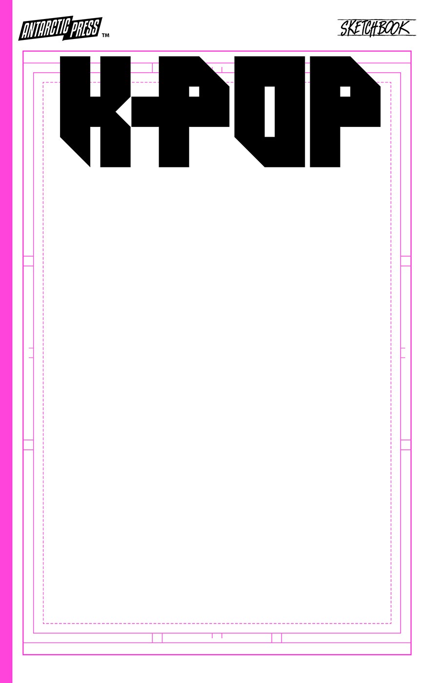 K-Pop Sketchbook Glitter Pink #1 (One Shot)