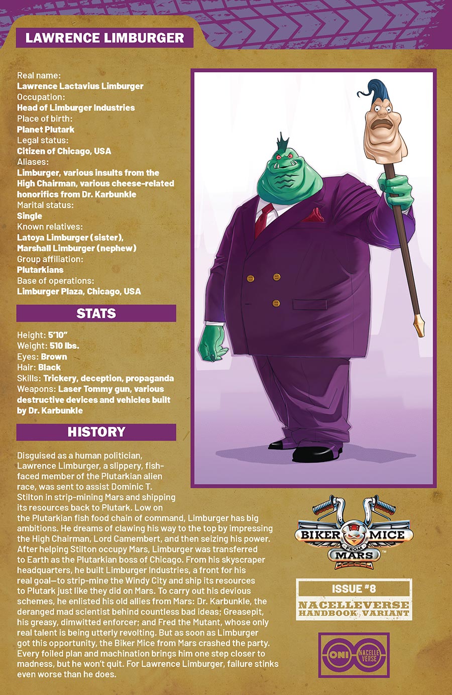 Biker Mice From Mars Vol 3 #8 Cover B Variant Dotun Akande Handbook Cover