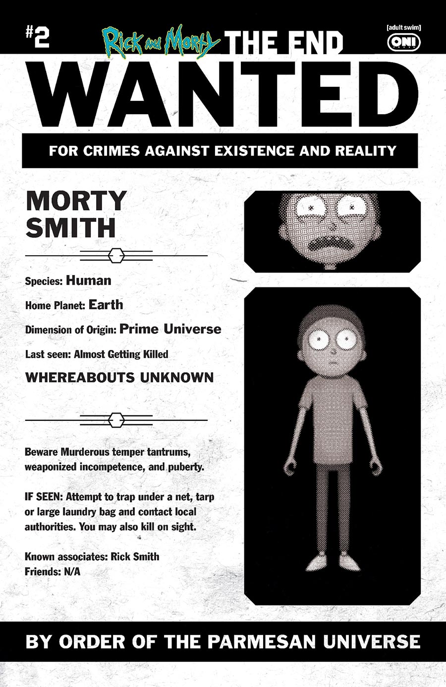 Rick And Morty The End #2 Cover C Incentive Phil Murphy Most Wanted Variant Cover