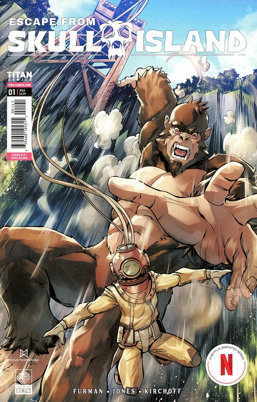 Escape From Skull Island #1 Cover D Variant Serg Acuna Cover