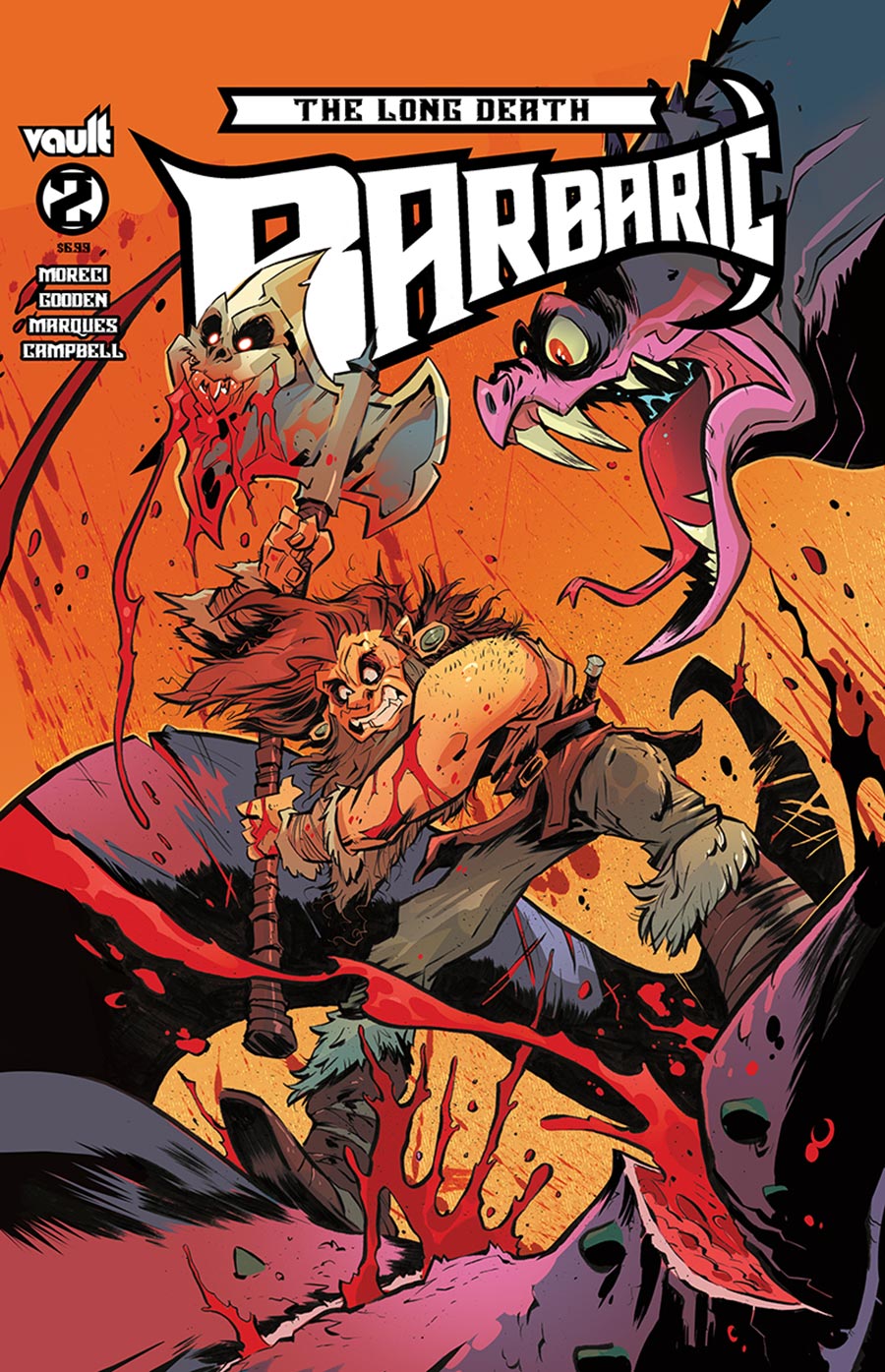 Barbaric The Long Death #2 Cover C Incentive Brett Bean Variant Cover