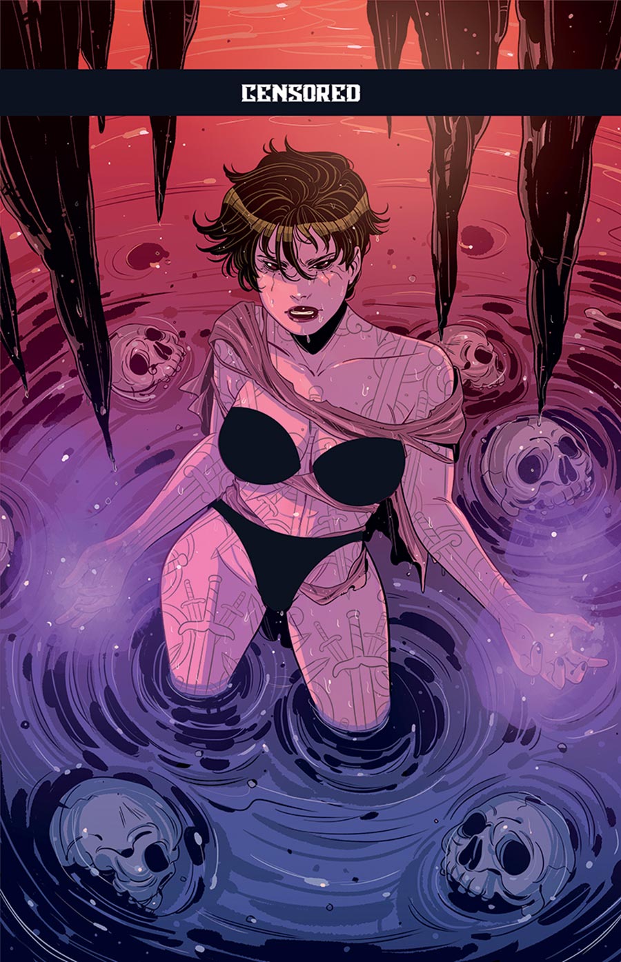 Barbaric The Long Death #2 Cover F Variant Luana Vecchio Black Bag Cover With Polybag