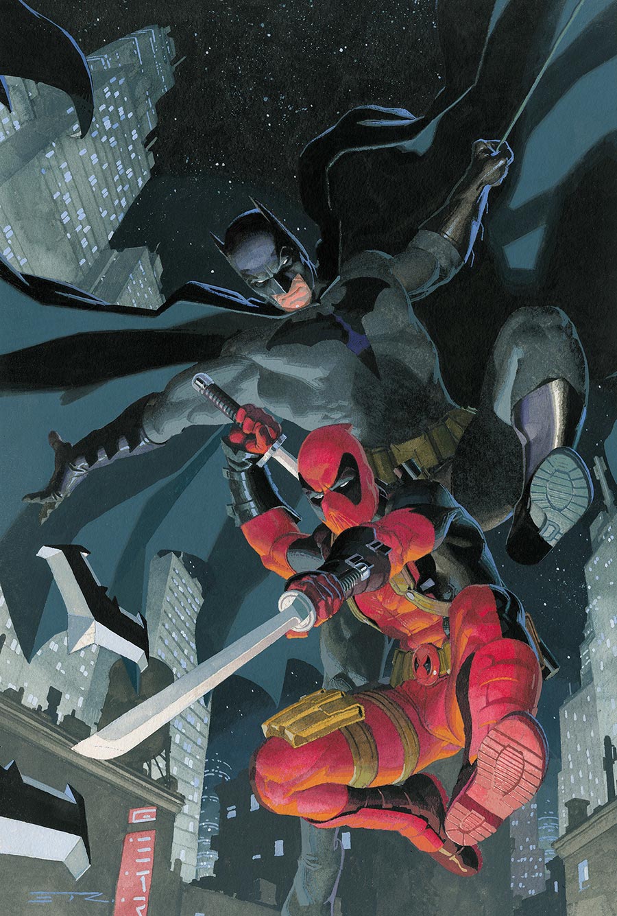 Marvel DC Deadpool Batman #1 (One Shot) Cover Z-G 3rd Ptg Incentive Esad Ribic Virgin Variant Cover