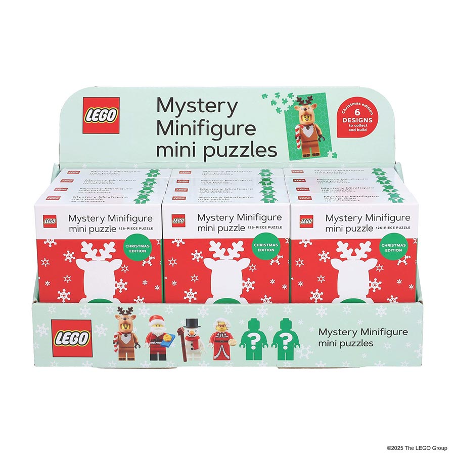 LEGO Mystery Mini Figure Mini Puzzle (Christmas Edition) Blind Mystery Box 12-Box Display