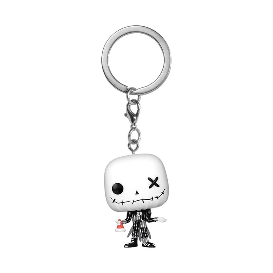 POP Keychain Nightmare Before Christmas Jack Skellington Patchwork Vinyl Figure