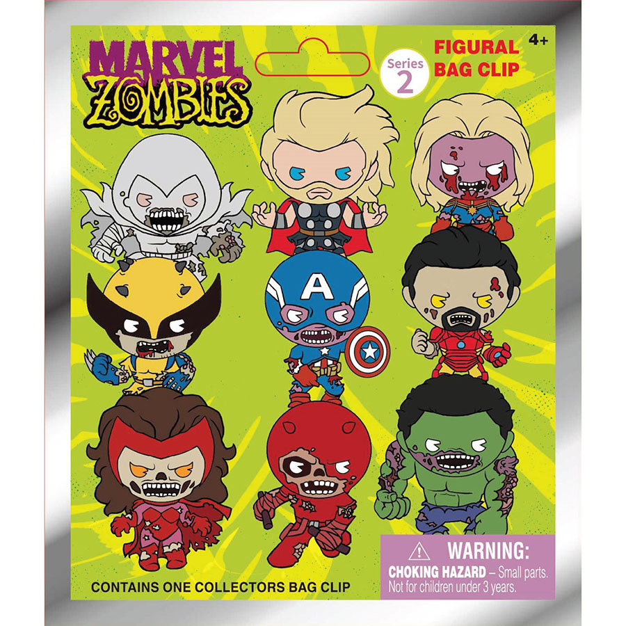 Marvel Zombies 3D Foam Bag Clip Series 2 Blind Mystery Box