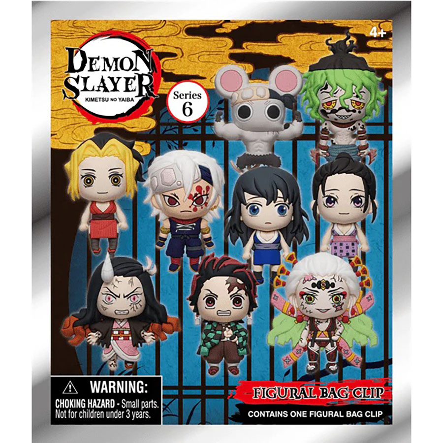Demon Slayer Kimetsu No Yaiba Season 2 3D Foam Bag Clip Series 6 Blind Mystery Box