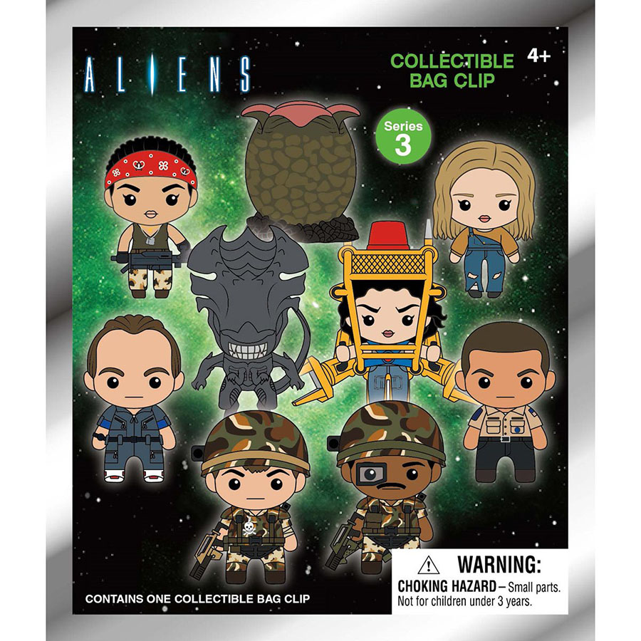 Aliens 3D Foam Bag Clip Series 3 Blind Mystery Box