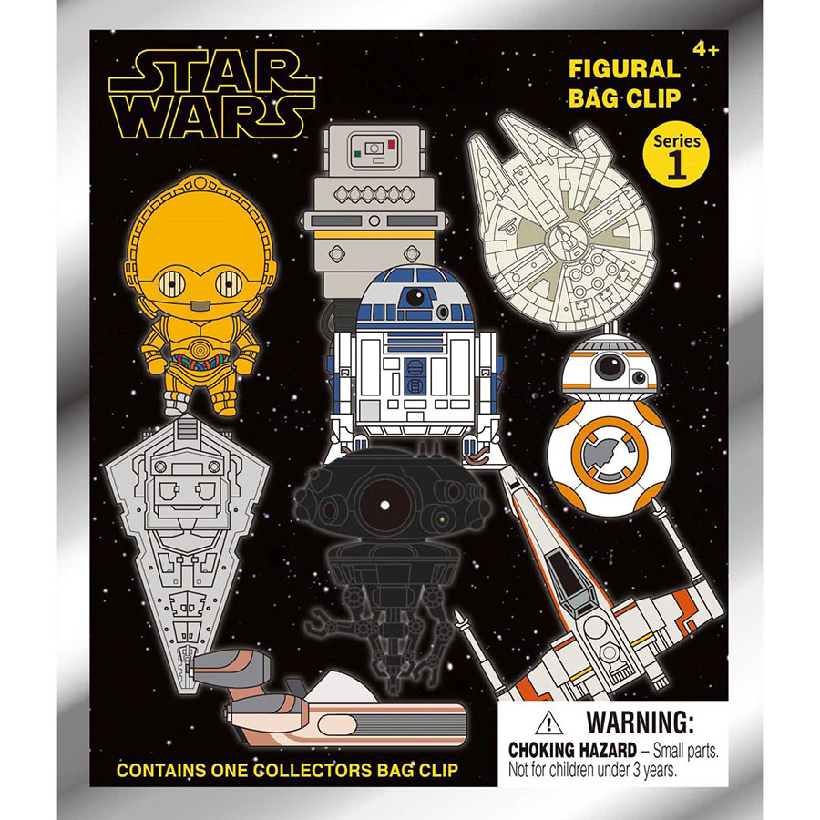 Star Wars Power Of Force 3D Foam Bag Clip Series 8 Blind Mystery Box