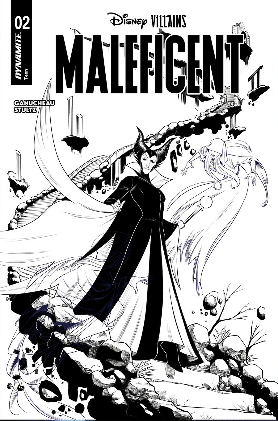 Disney Villains Maleficent Vol 2 #2 Cover I Incentive Robert Quinn Line Art Cover