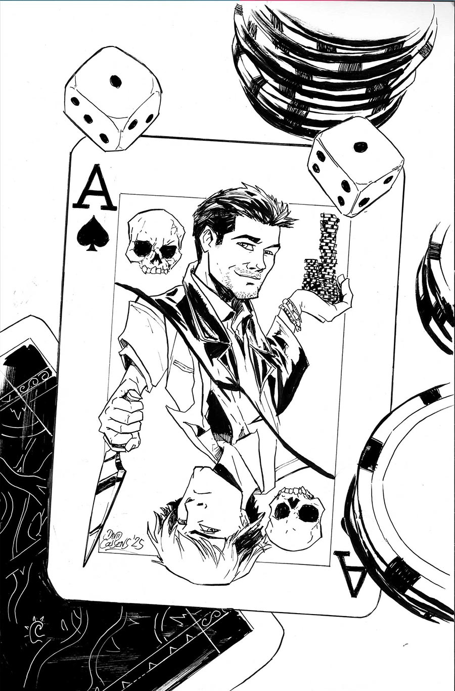 Supernatural Vol 2 #2 Cover L Incentive David Cousens Line Art Virgin Cover