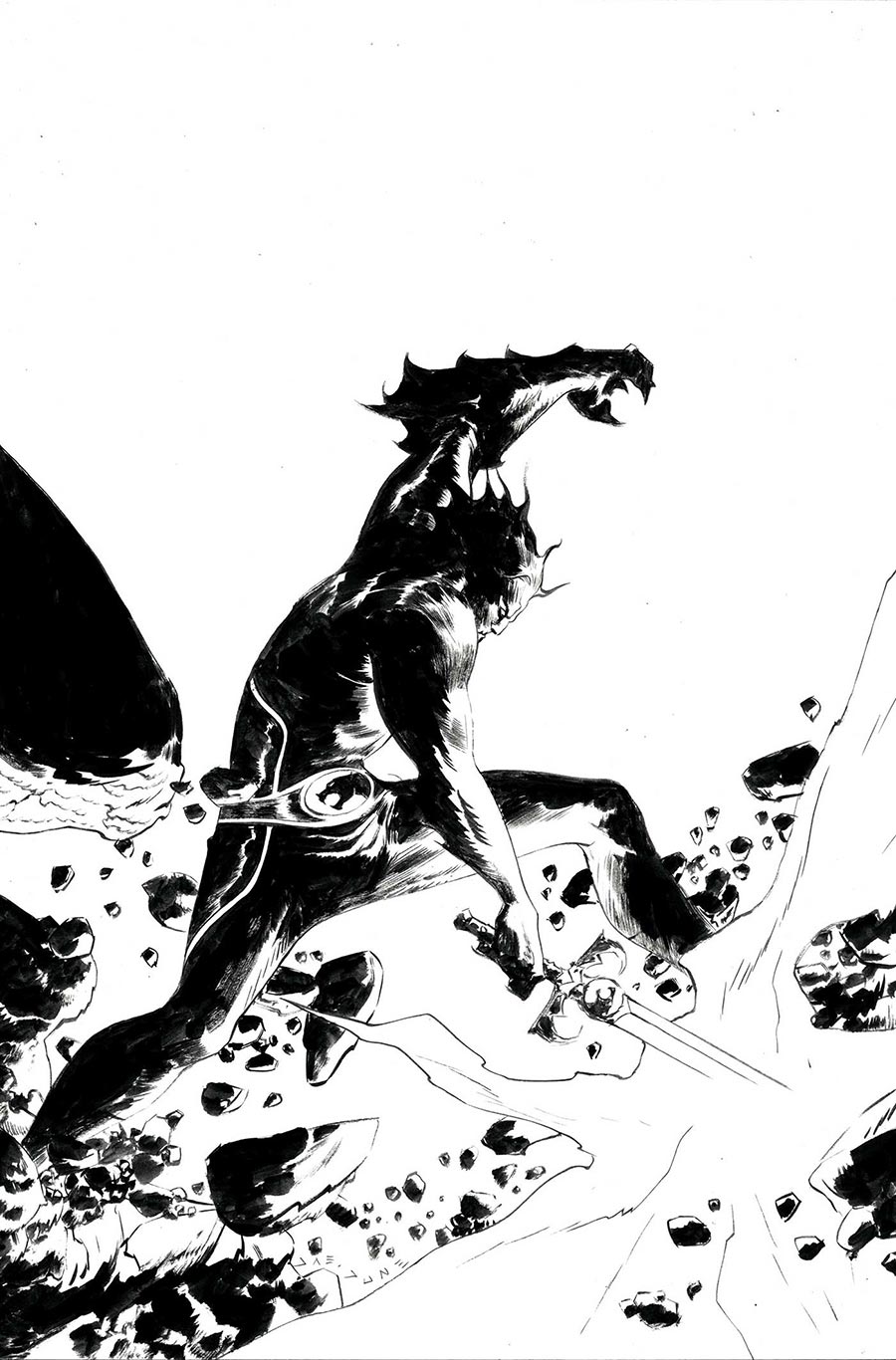 Thundercats Vol 3 #21 Cover N Incentive Jae Lee Line Art Virgin Cover