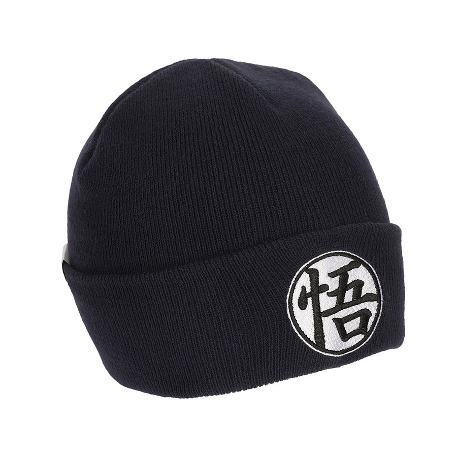 Dragon Ball Z Goku Symbol Embroidery On Acrylic Knit Standard Cuff Beanie