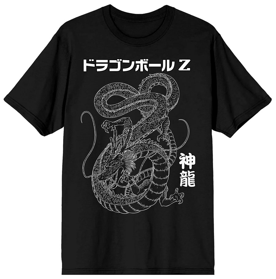 Dragon Ball Z Shenron Mens Black T-Shirt Large