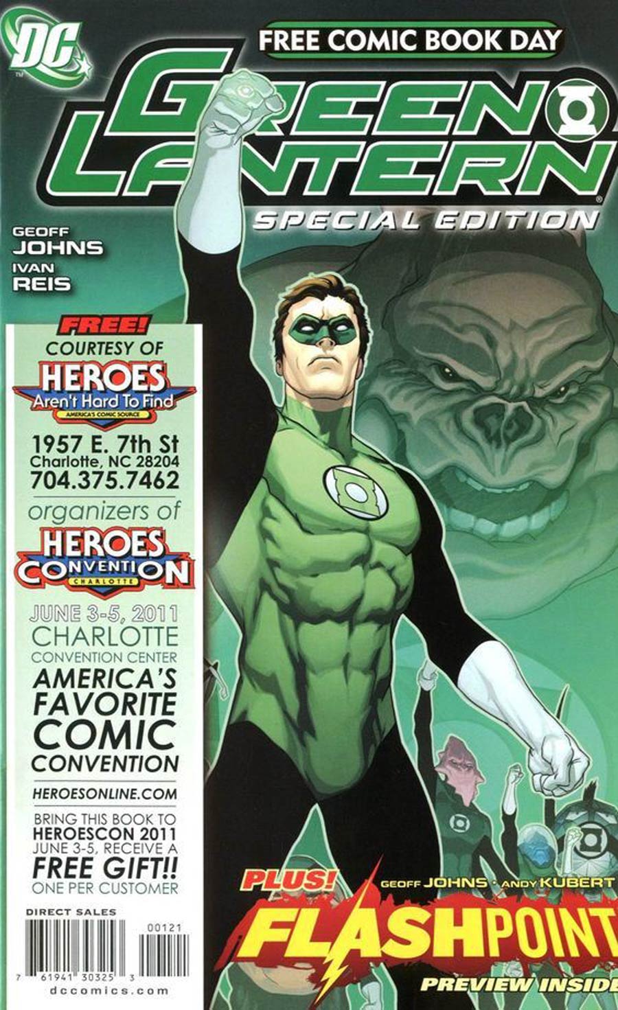 Green Lantern Flashpoint Preview Custom Heroes Convention Charlotte (FCBD 2011)