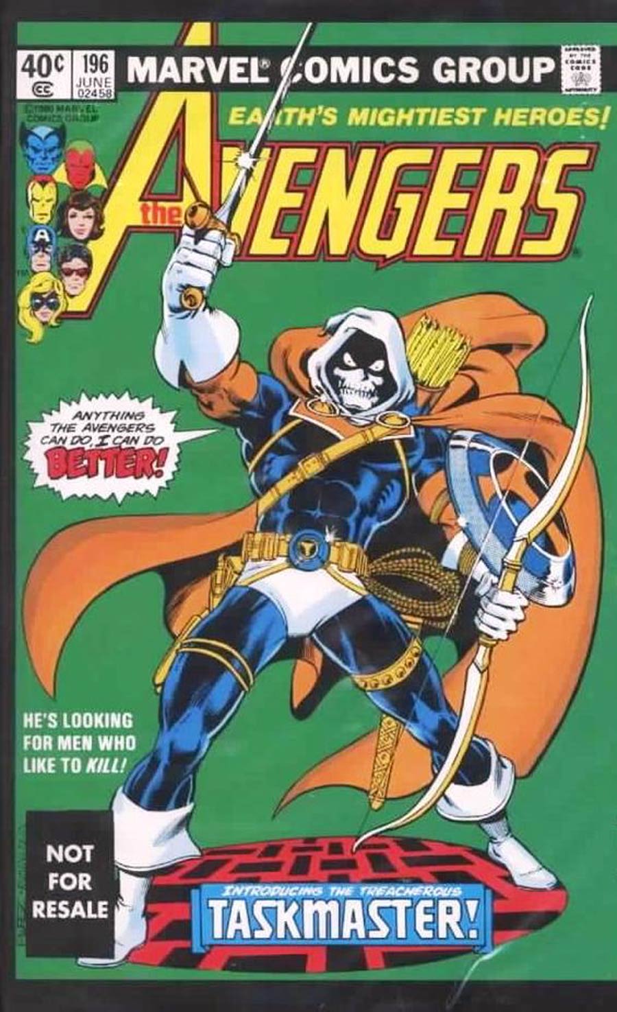 Avengers #196 Cover D Marvel Legends Reprint