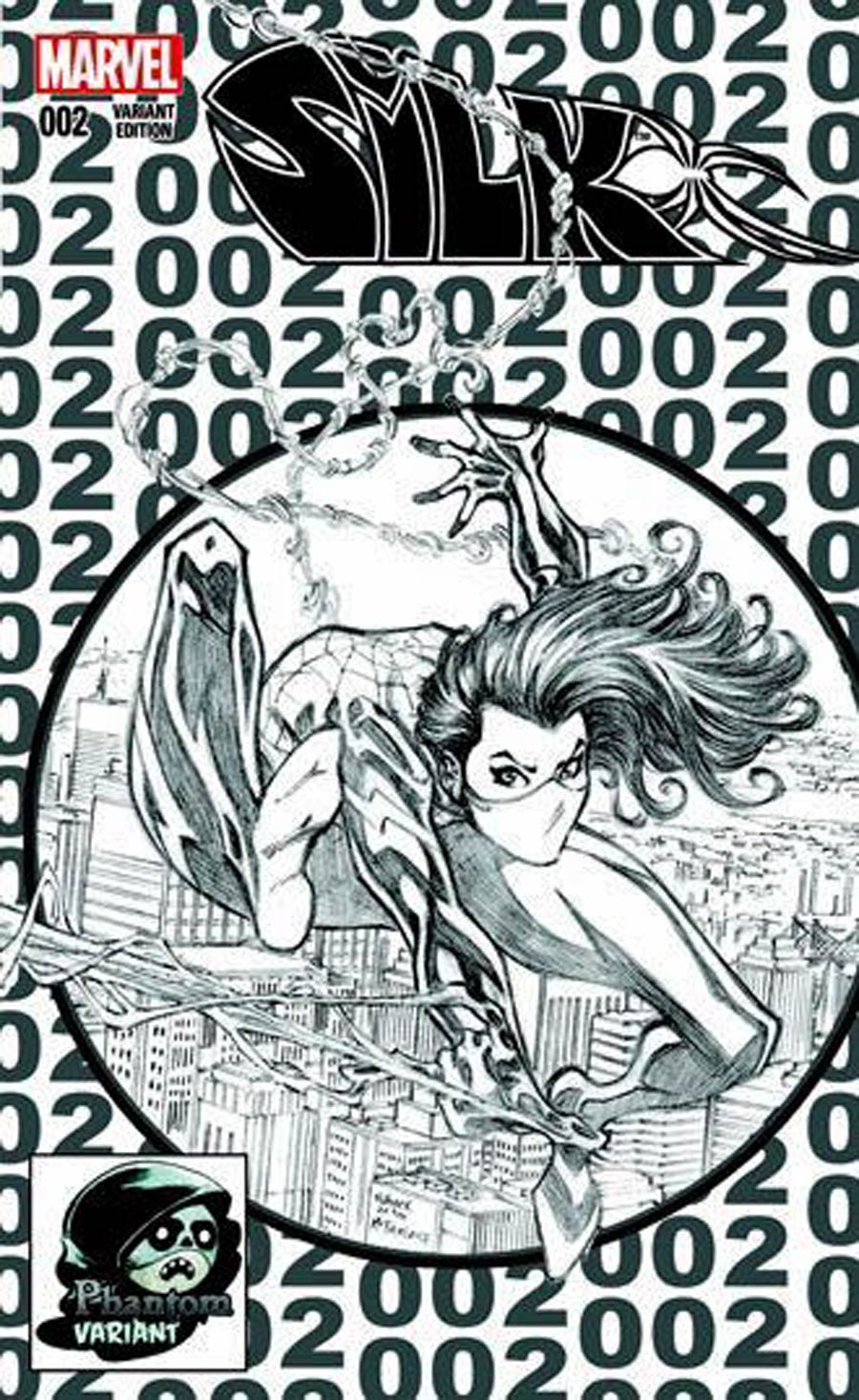 Silk #2 Cover E Phantom Black & White Variant Cover