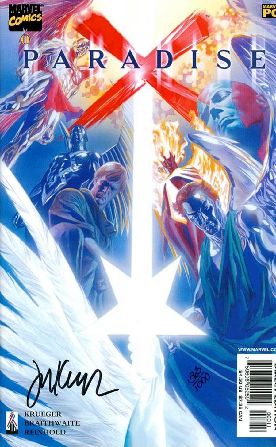 Paradise X #0 Cover B DF Signed by Jim Krueger (W/CoA)