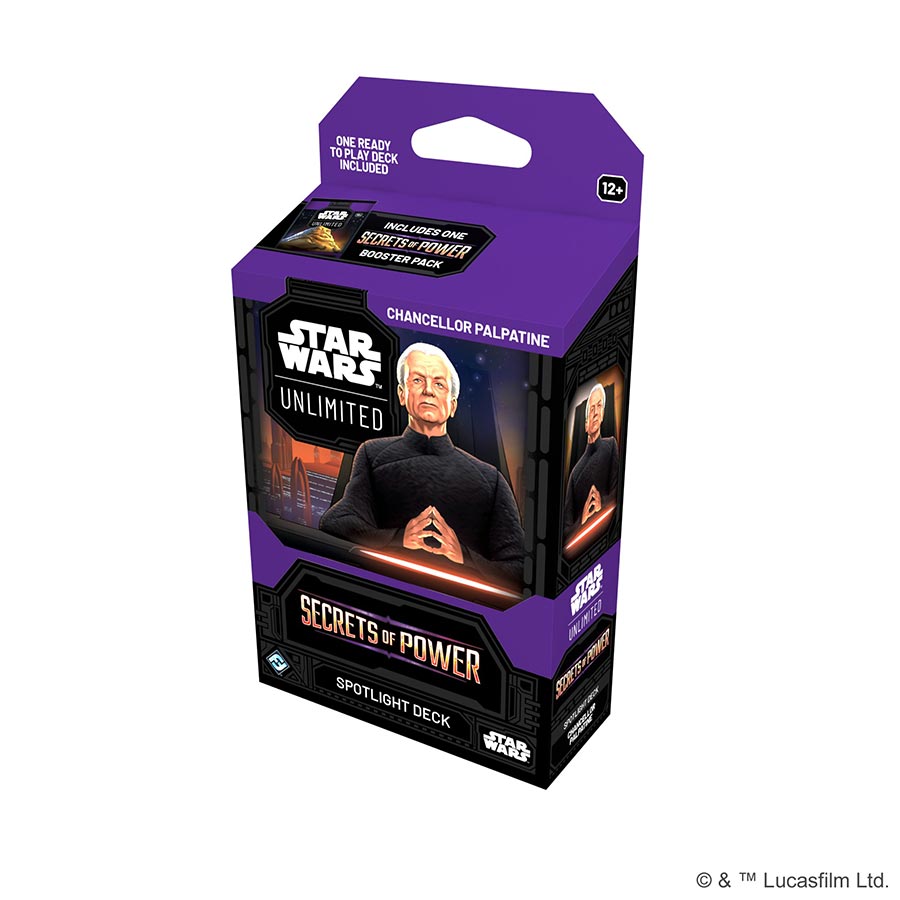 Star Wars Unlimited Secrets Of Power Spotlight Deck - Chancellor Palpatine