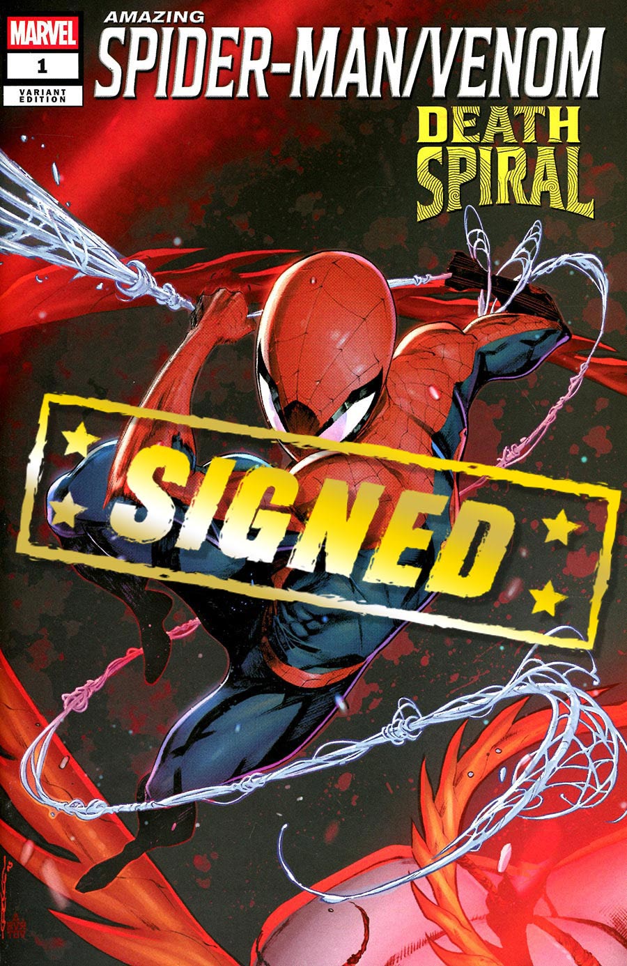 Amazing Spider-Man Venom Death Spiral #1 (One Shot) Cover L Variant Iban Coello 9-Part Connecting Cover Signed By Joe Kelly (Death Spiral Part 1)