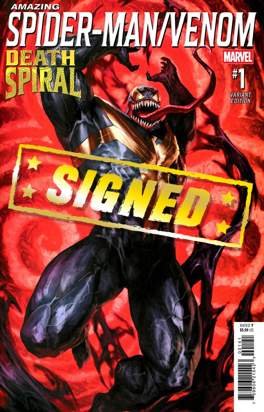 Amazing Spider-Man Venom Death Spiral #1 (One Shot) Cover N Variant SKAN Venom Cover Signed By Joe Kelly (Death Spiral Part 1)