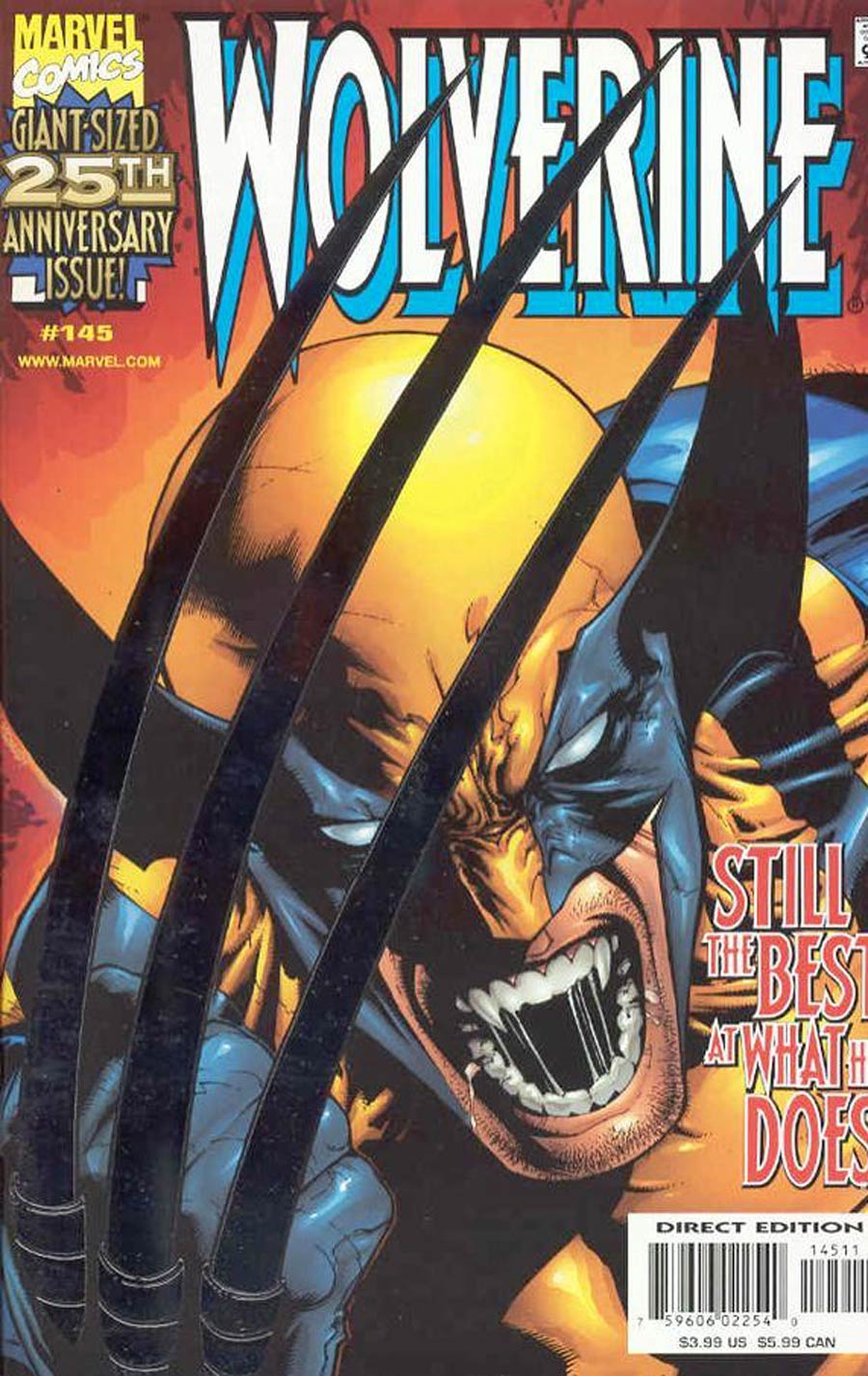Wolverine Vol 2 #145 Cover G Foil Cover Signed and Remarked by Erik Larsen (W/o CoA)