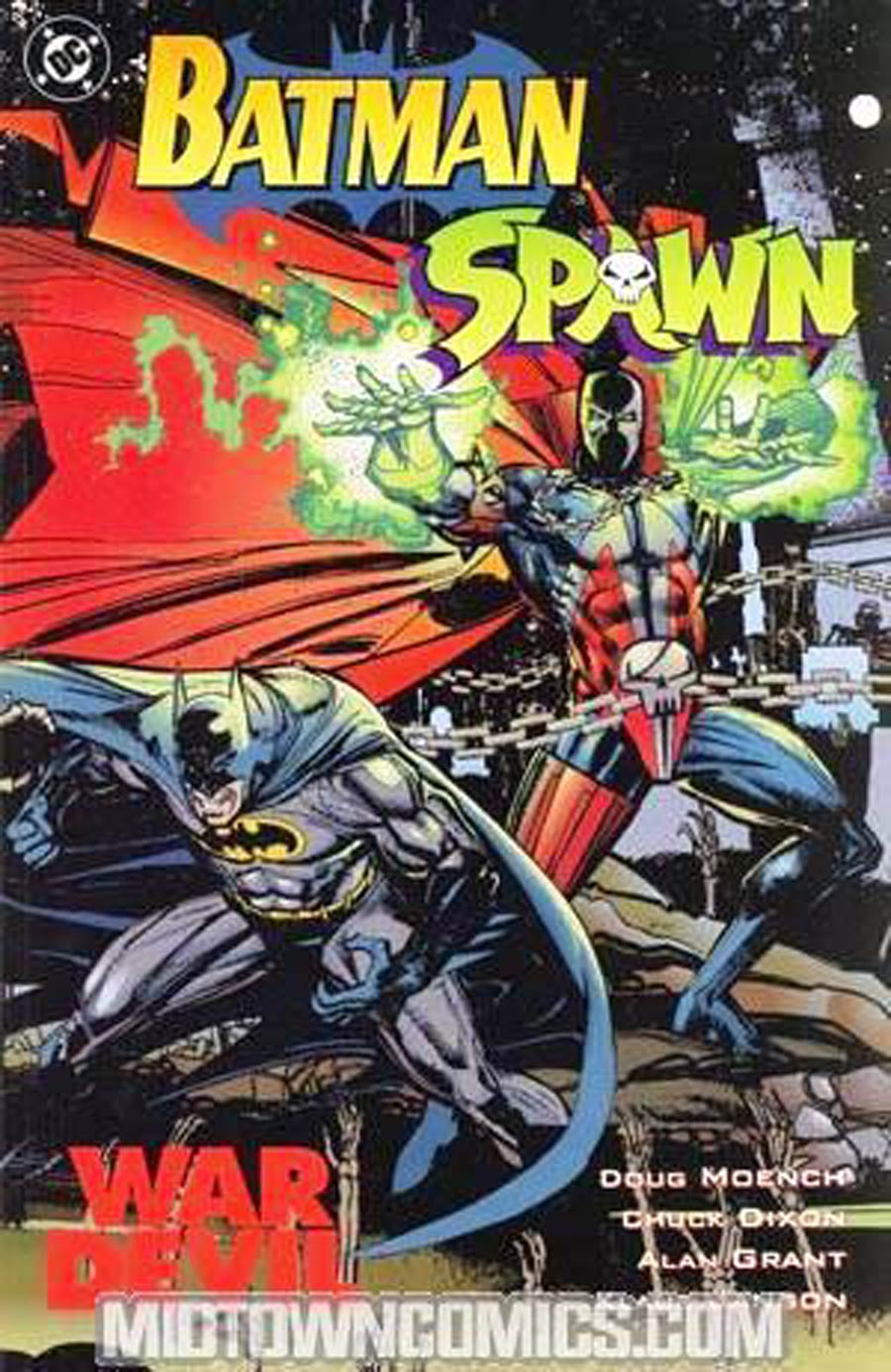 Batman Spawn War Devil Cover C Signed by Doug Moench and Klaus Janson (W/o CoA)