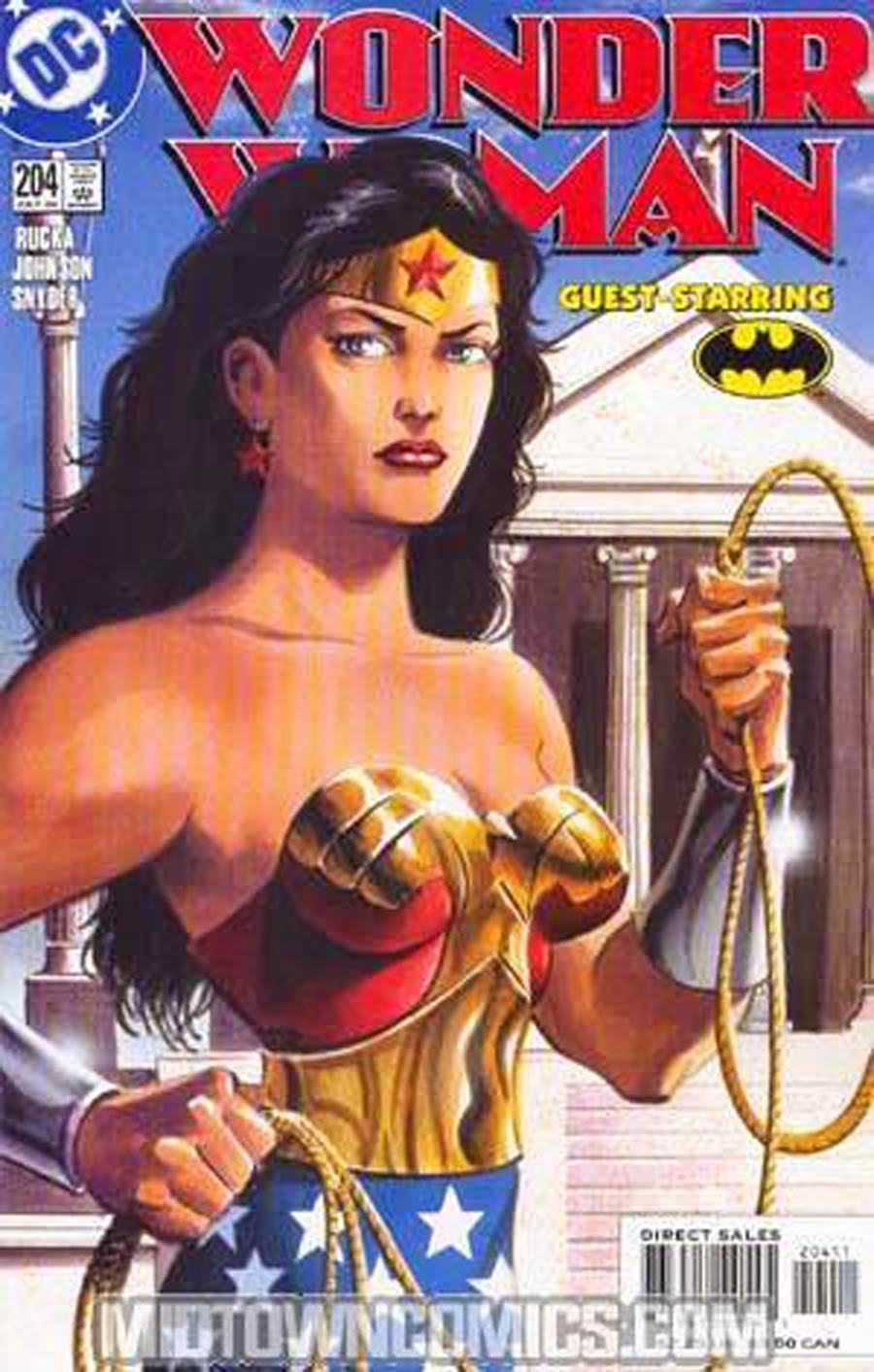 Wonder Woman Vol 2 #204 Cover C Signed by Greg Rucka (W/o CoA)